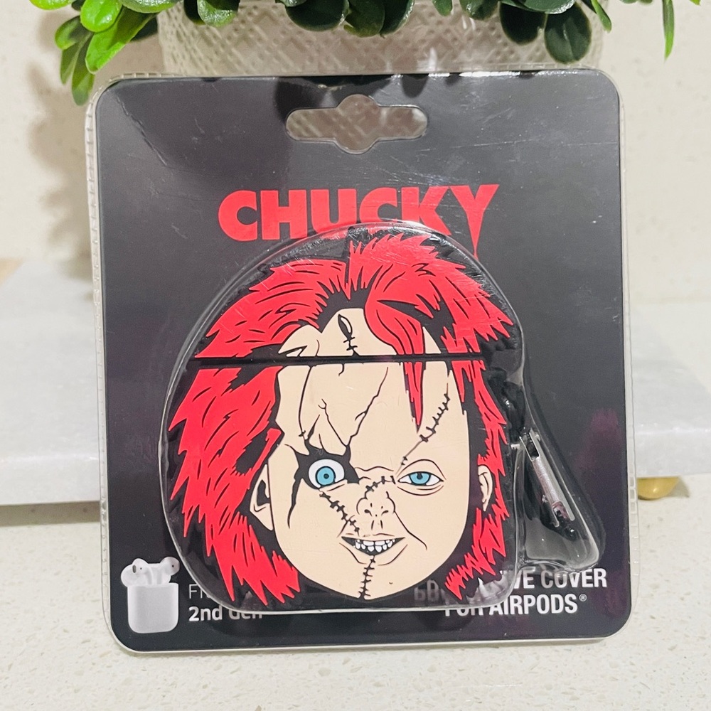 NEW Chucky Child's Play AirPods Case Cover 1st 2nd Gen Horror Movie Bioworld